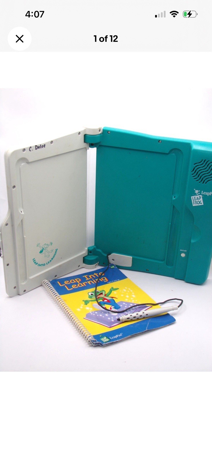 Vintage Leapfrog LeapPad Electronic Learning Game System – Tested