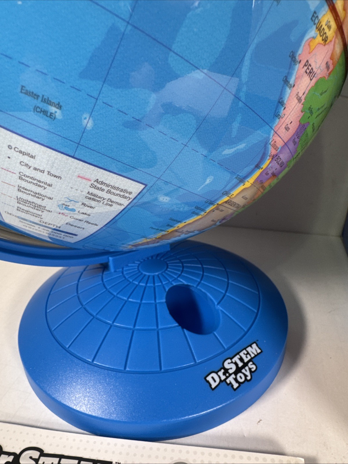 Dr. STEM Toys Talking 9” World Globe with Interactive Stylus Pen & Stand Ages 6+
