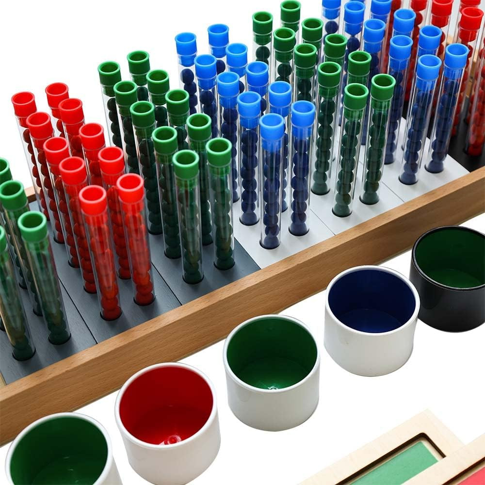 Montessori Long Division Board (Test Tube Division Group),Montessori Math Toys M