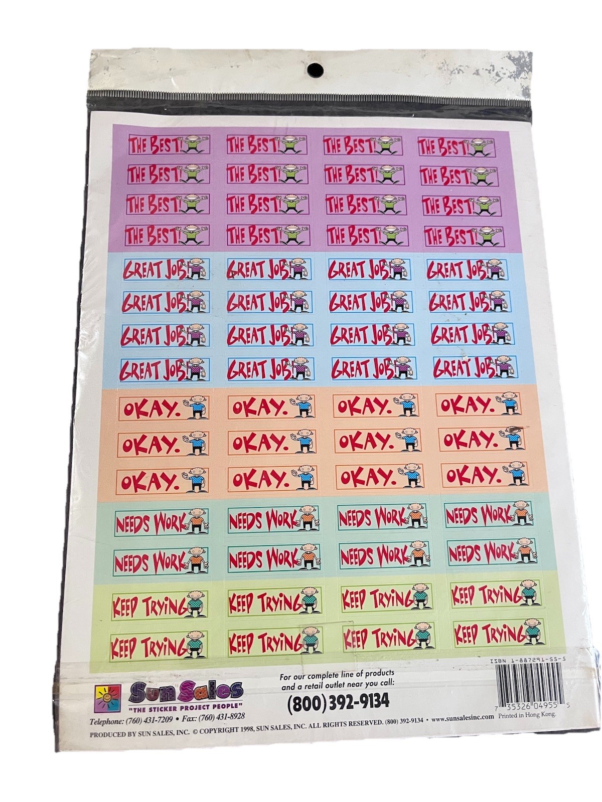 Vintage NOS 1998 Allowance Chore Checks Sun Sales Kids Reward Chart Sealed