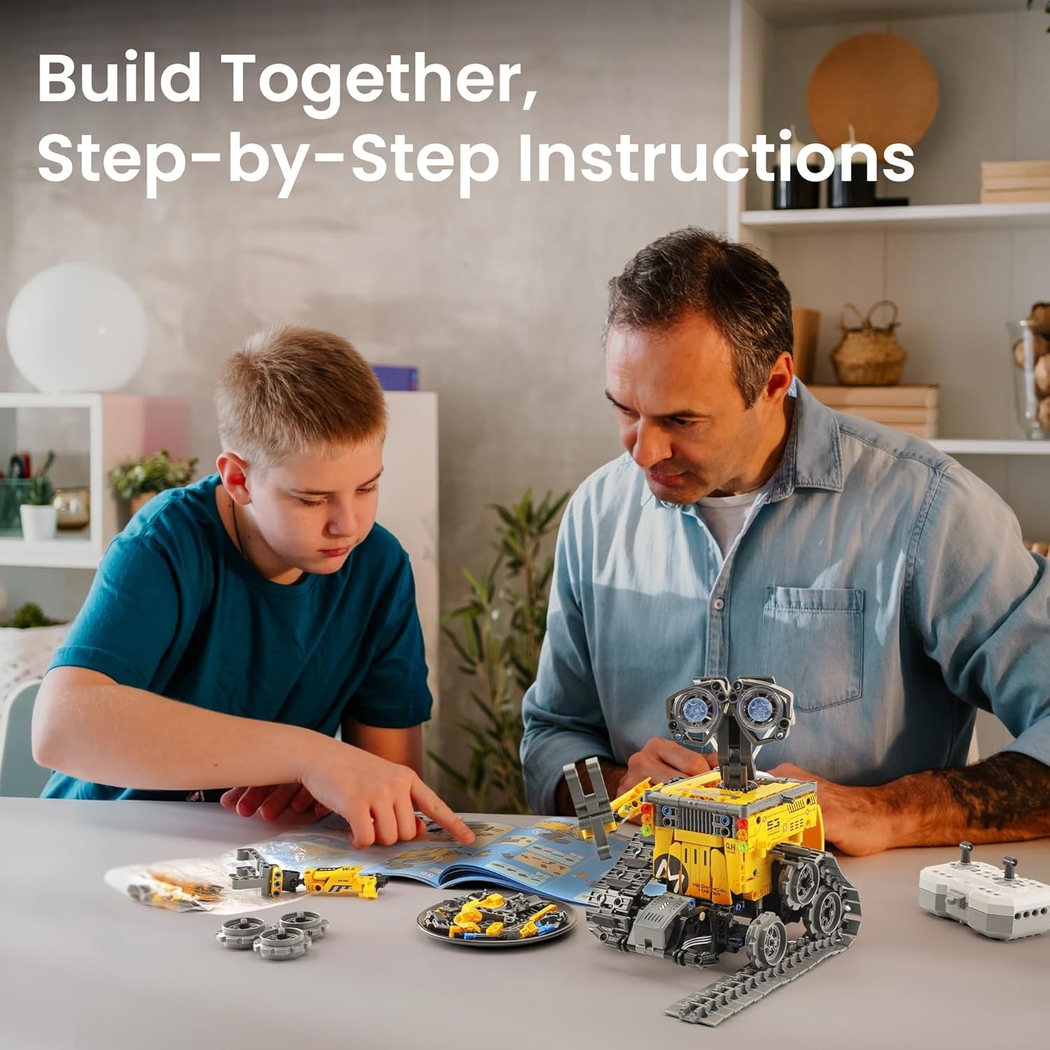 Robot Building Kit with Remote Control Gifts for Kids Boys Ages 8-13, Coding …