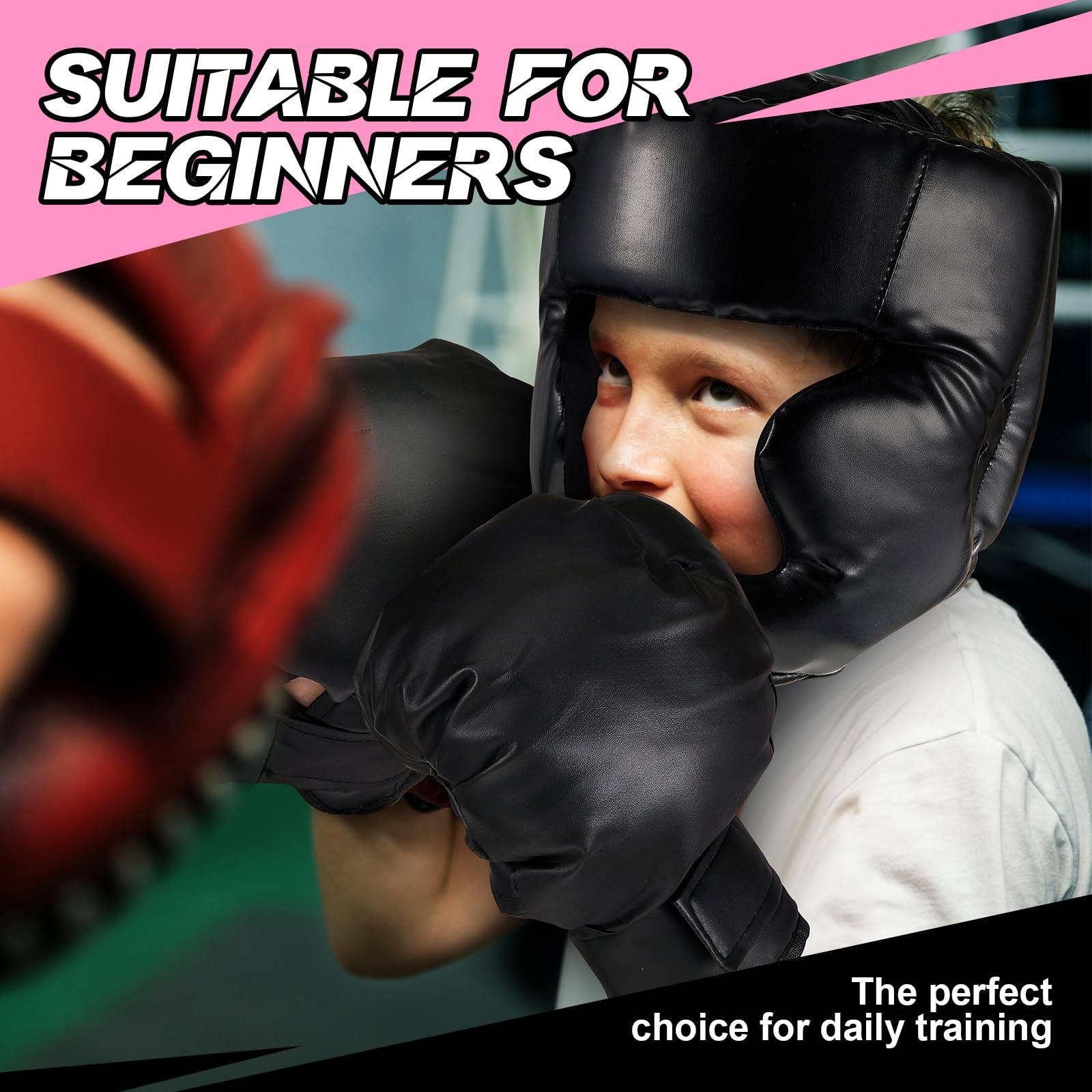Kanayu 12 Pcs Kids Boxing Equipment Set for Beginners Ages 6-18 Years Includi…