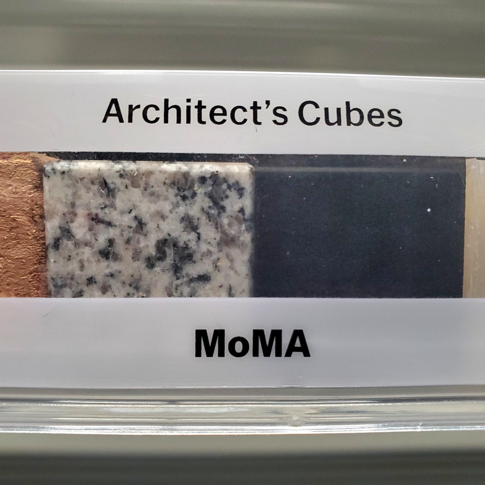 MoMA Architect’s Cubes Set of 8 Natural & Composite Material Design Blocks