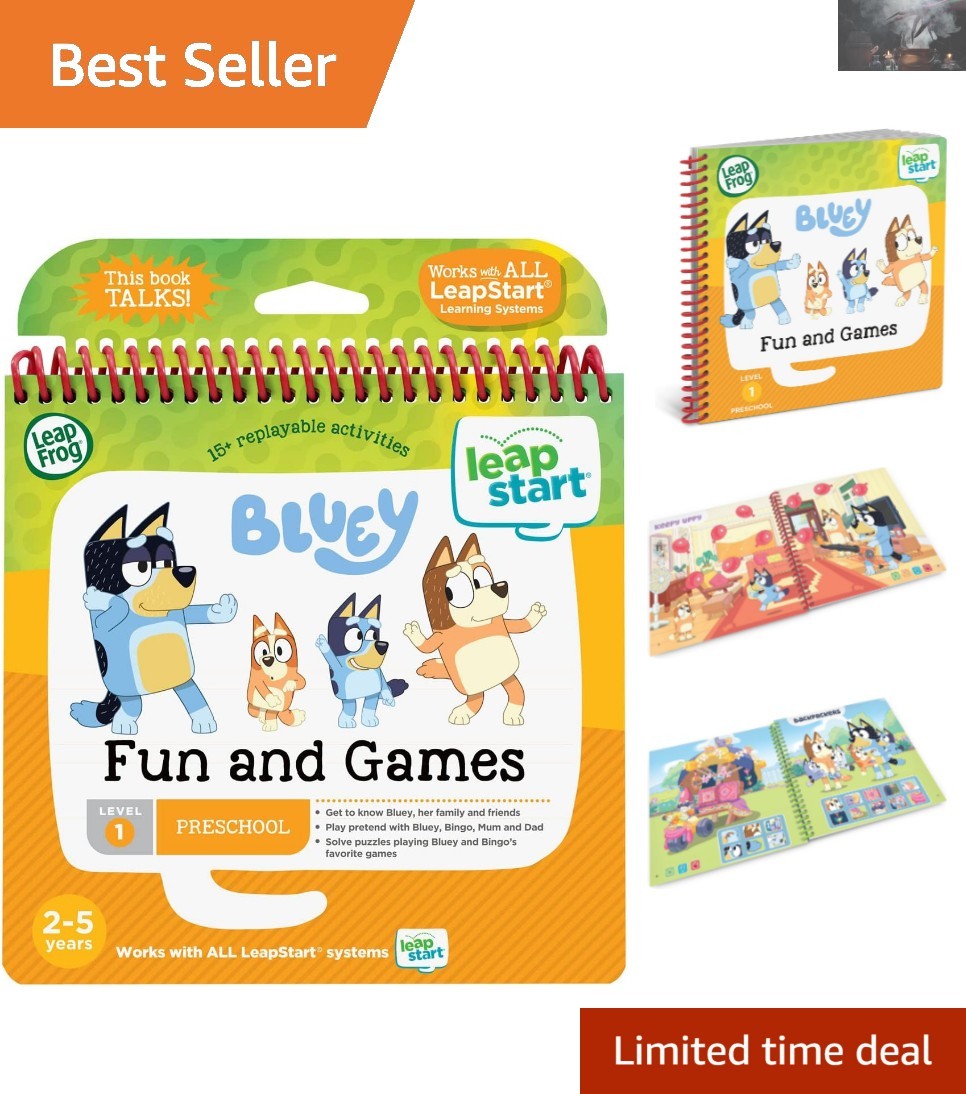 Bluey Fun and Games Activity Book – Exciting Learning Adventure for Young Kids