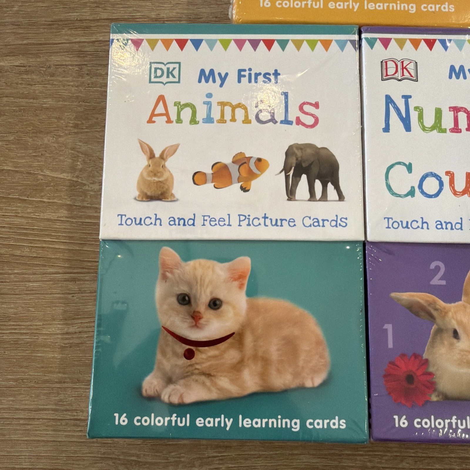 DK My First Colors and Shapes, Animals Touch & Feel, Numbers Counting – 3 Pack