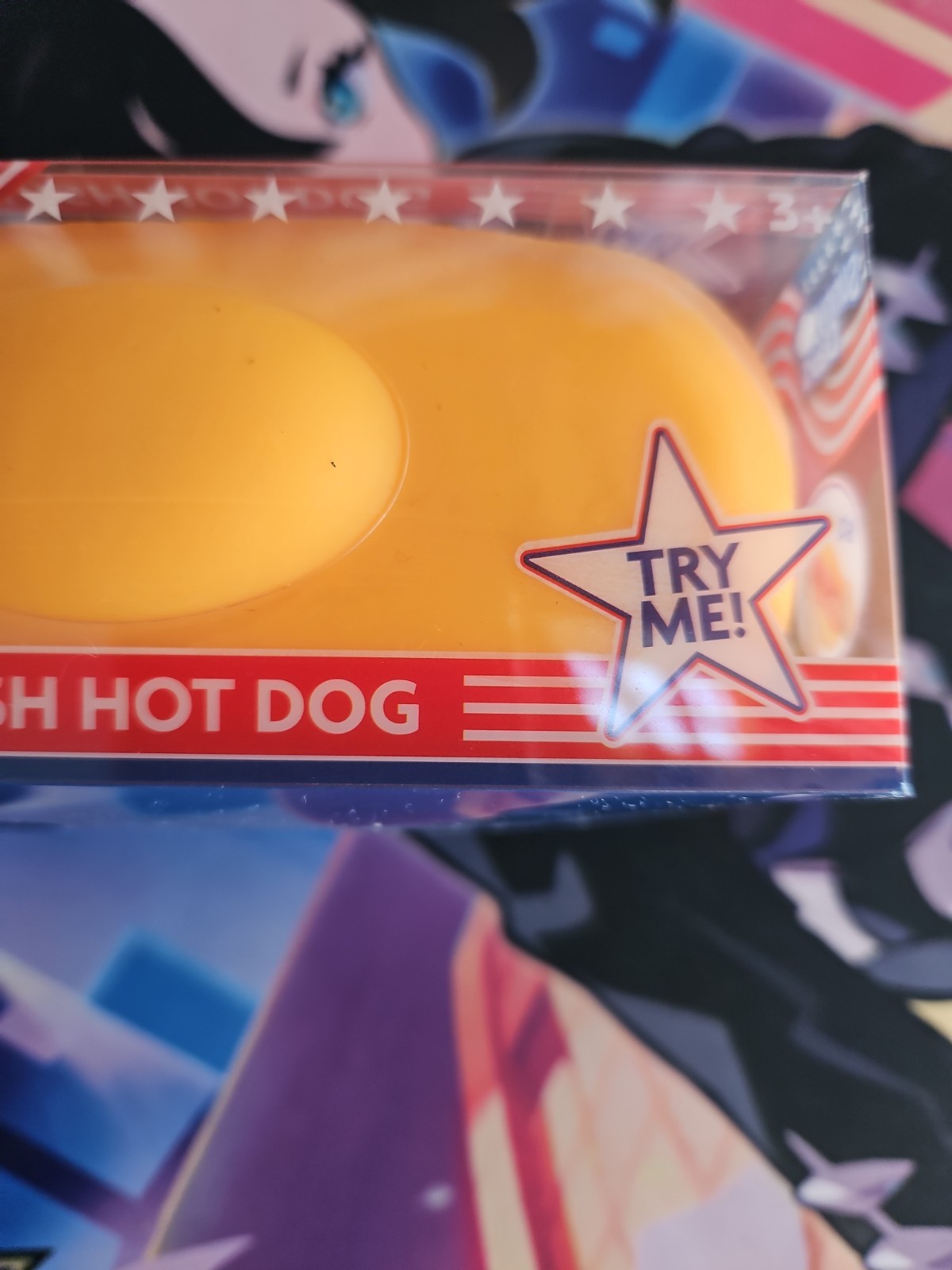 Squishy Hot Dog Squeezy Fidget Toy Sunny Days 2-in-1 Hotdog Stress Relief NEW