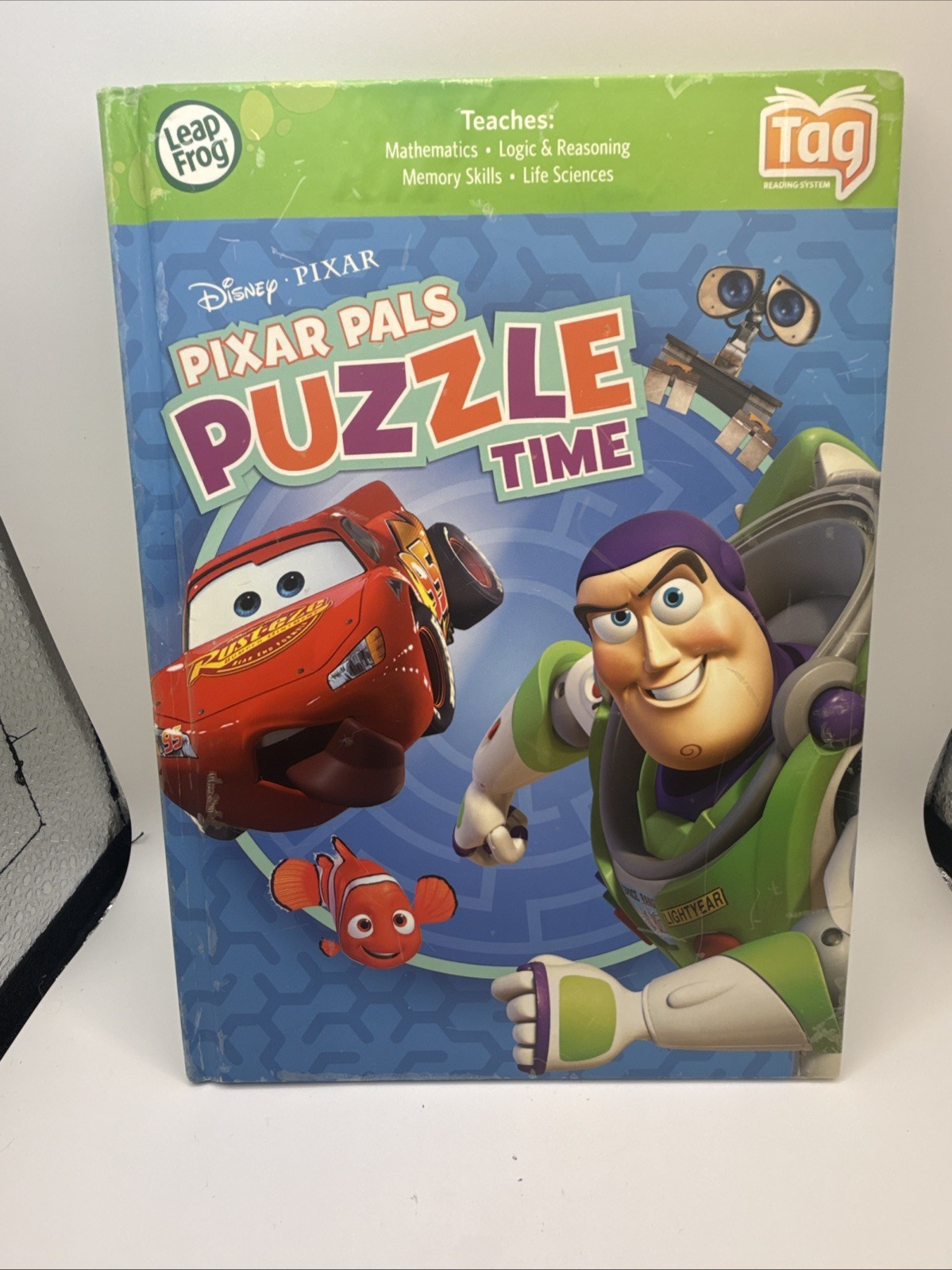 Leapfrog Tag Reading System 8 Books Green & Clear Case – Cars UP Spiderman Pixar
