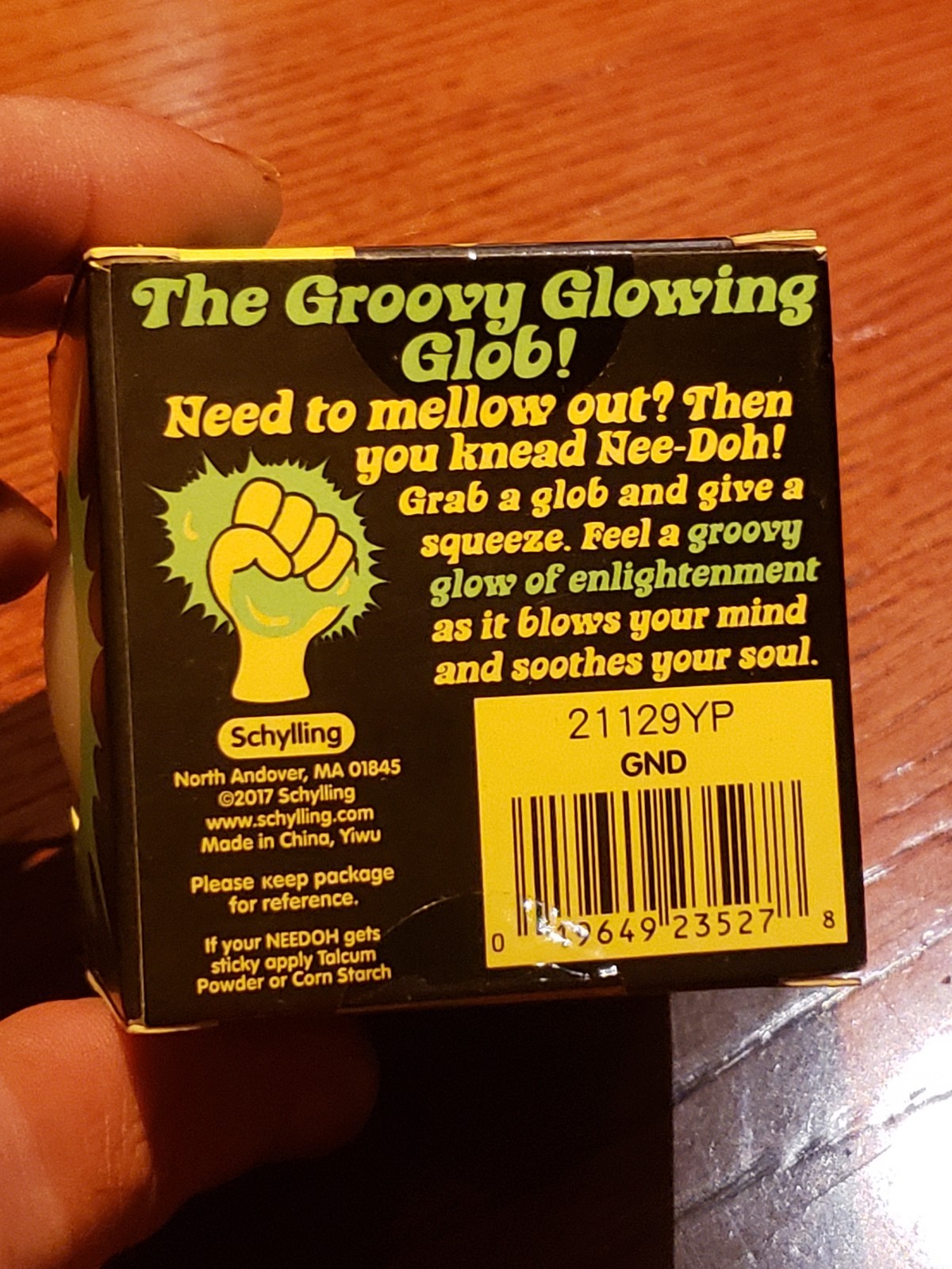 RARE 2017 Needoh Glow in The Dark Glob Original White- Brand New- AUTHENTIC!