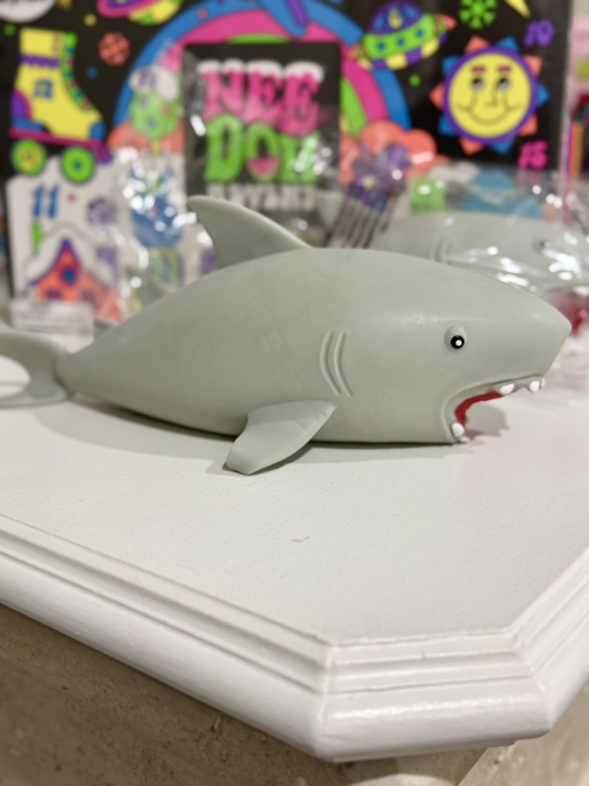 JA-RU Jumbo Shark Squishy 13″ Squeeze Toy Stress Relief Viral TikTok NEW Sealed