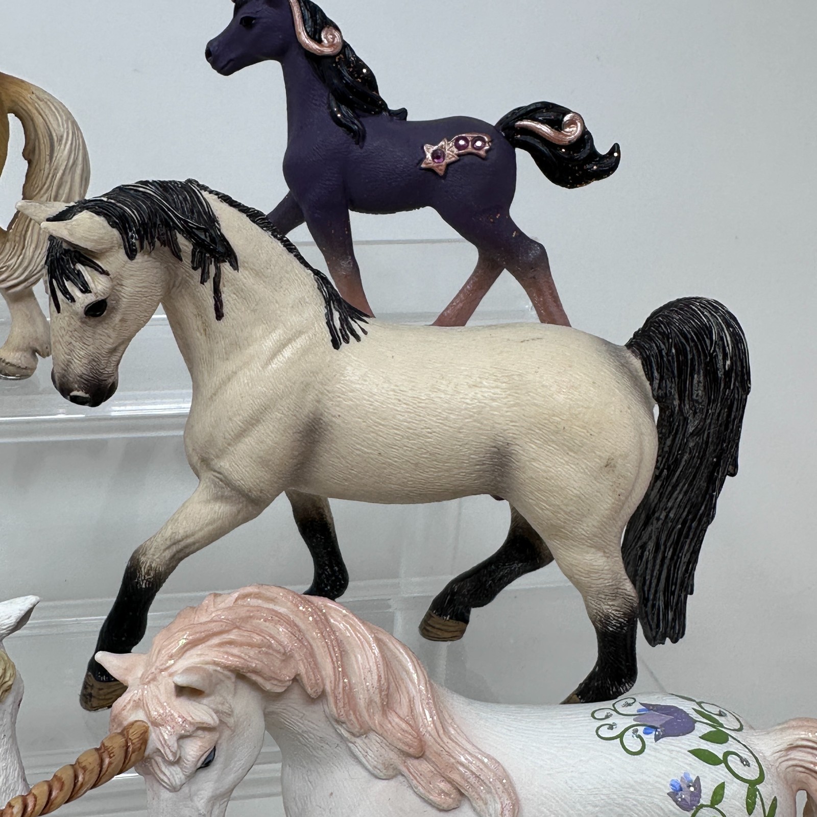 Schleich Horse Figures Lot Unicorn Foal Mare Stallion Pony Figurines Set of 10