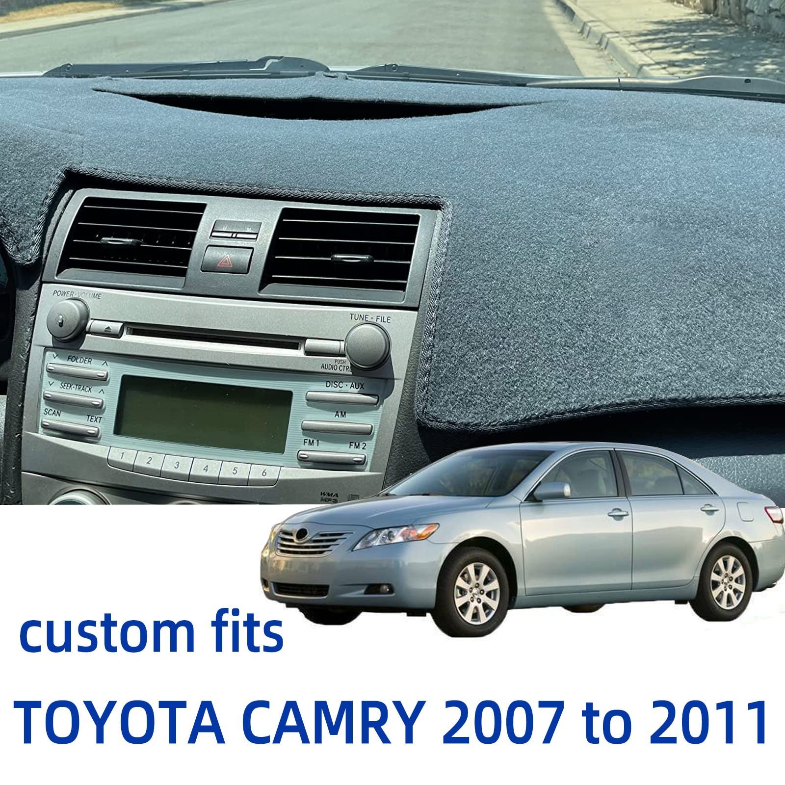 Dash Cover Dashboard Cover Mat Pad Custom Fit for Toyota Camry 2007 2008 2009…