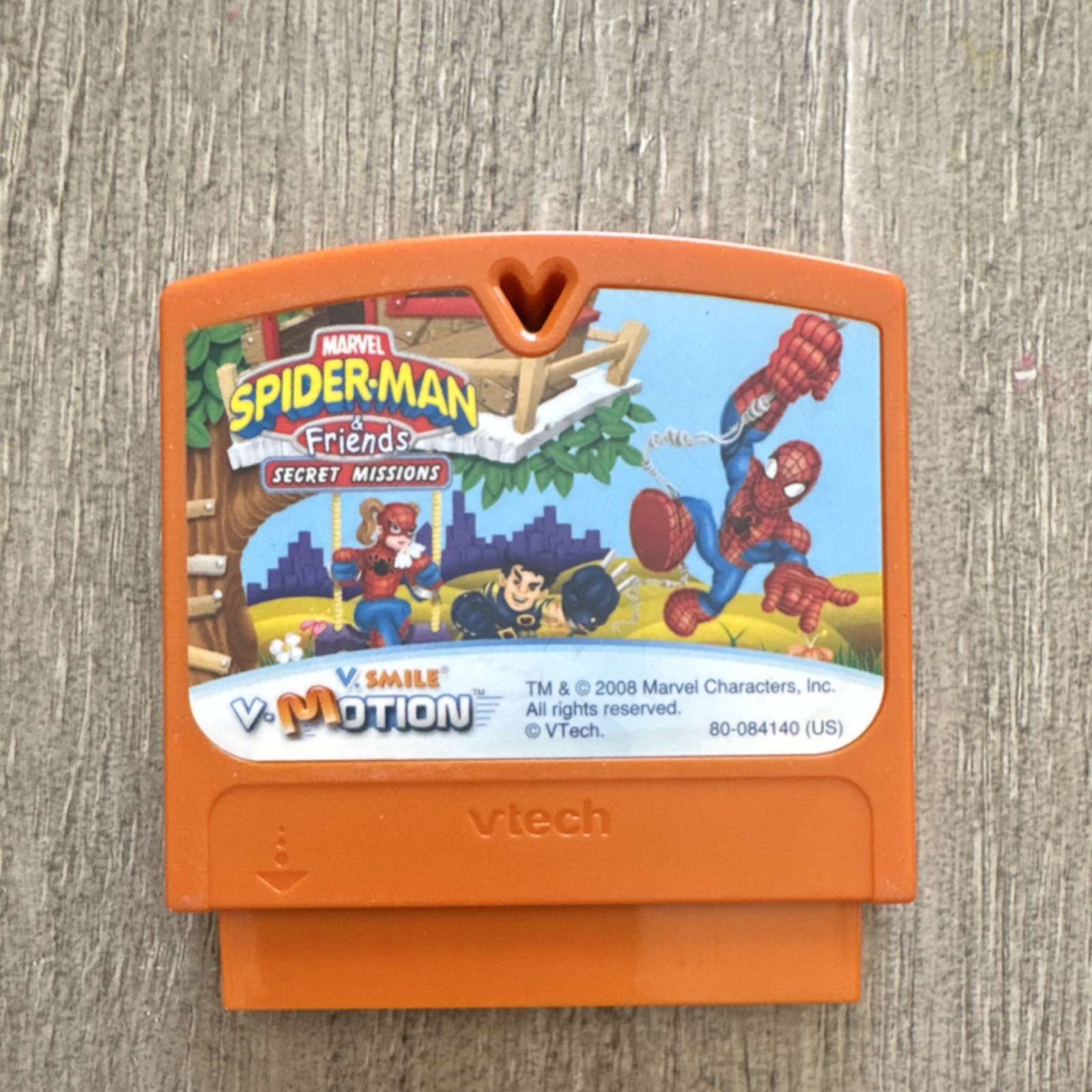 VTech V.Smile V.Motion Spider-Man Secret Missions Game Cartridge 80-084140