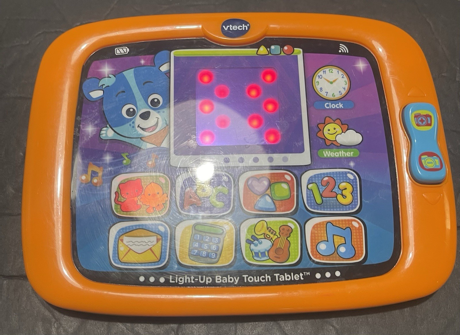 Vtech Green/Orange Light-Up Baby Touch Tablet #1514 Kids Tablet – Works Great