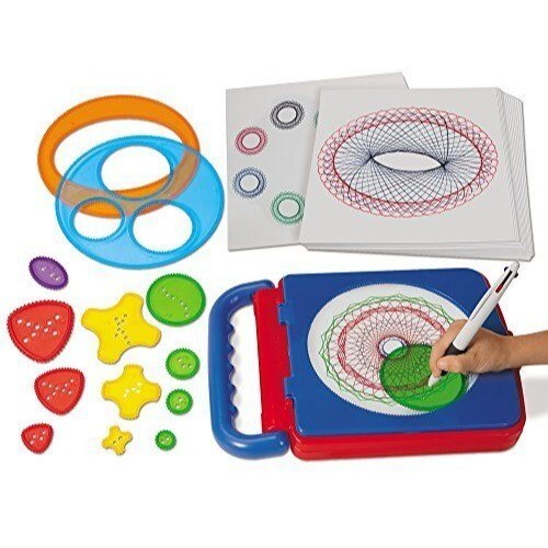 Lakeshore Spiral Art Design Center Ages 4 and Up Includes Case 12 Spiral Designe