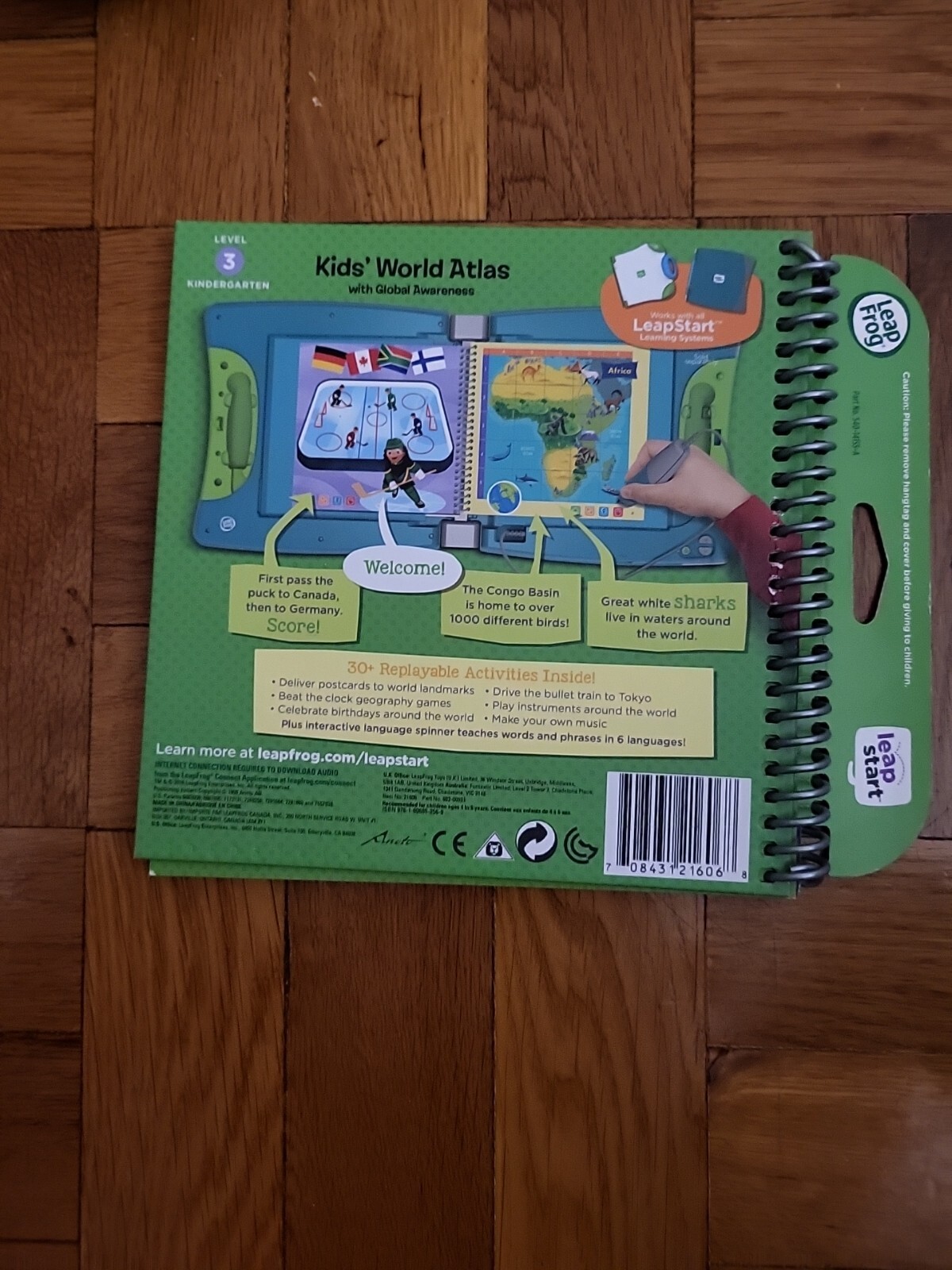 LeapFrog LeapStart Kids’ World Atlas and Global Awareness Kindergarten Level 3