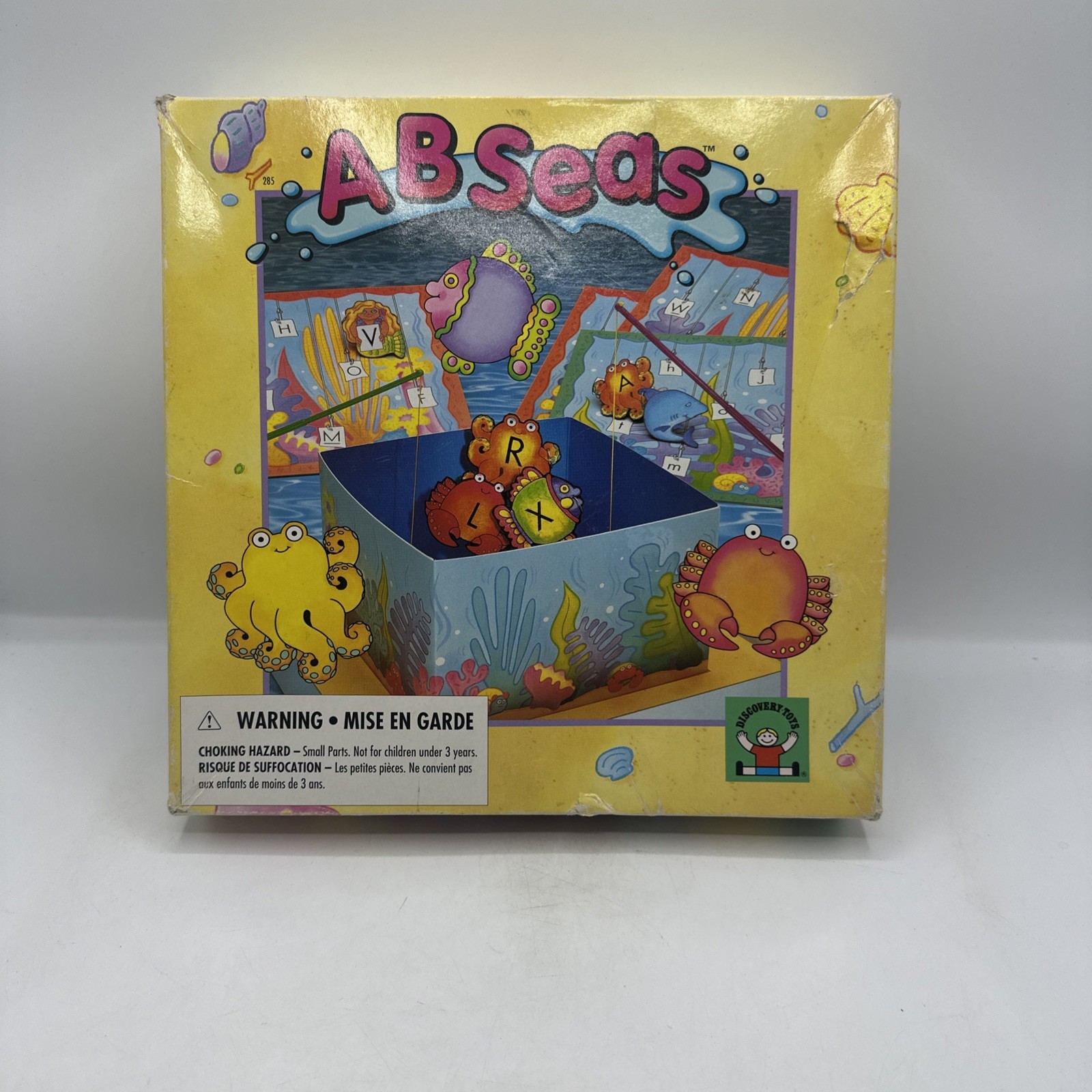 Discovery Toys AB Seas Fishing Board Game Alphabet Letters ABC for Preschool ‘91