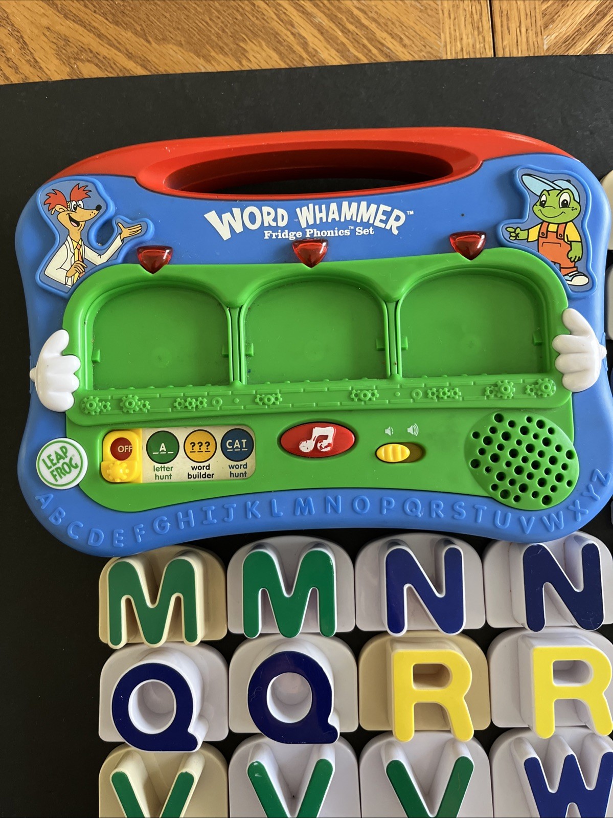 Leap Frog WORD WHAMMER Fridge Magnet Phonics Set Alphabet 91 Letters 6 Numbers