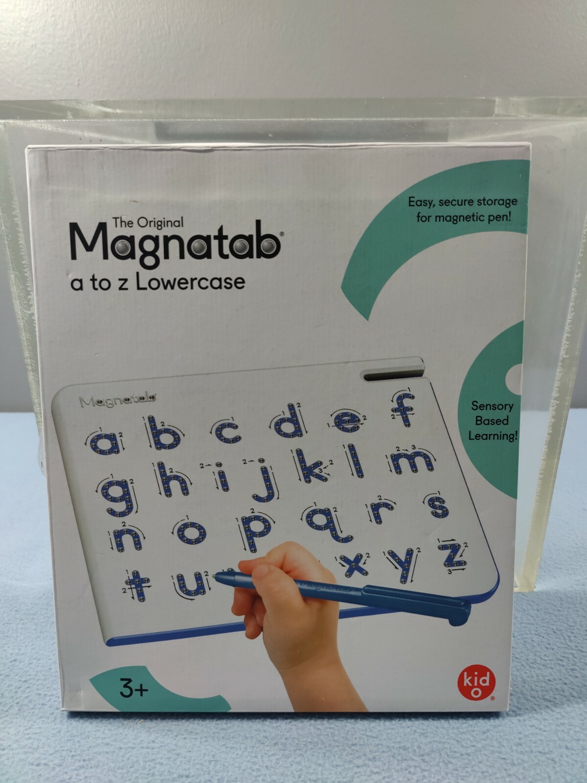 KID O THE ORIGINAL MAGNATAB a TO z LOWER CASE LETTERS WITH MAGNETIC STYLUS PEN