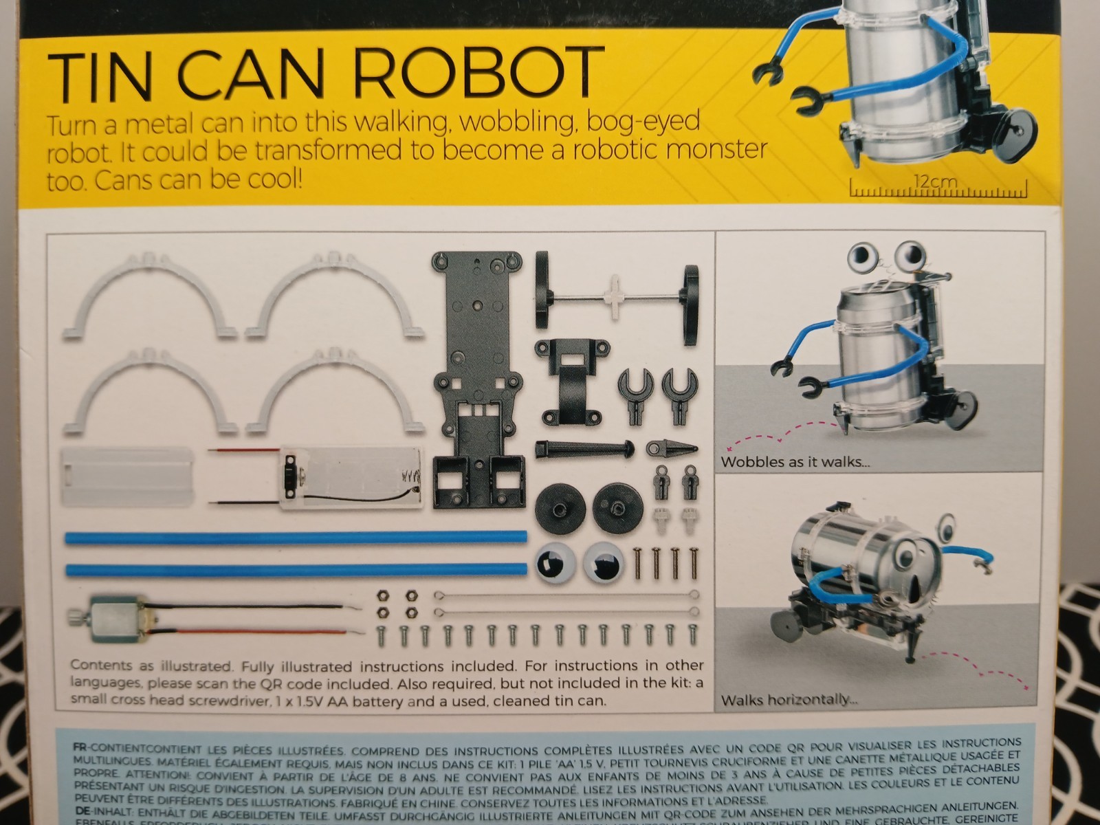 KidzRobotix Robot Kit ~ Tin Can Robot Kit ~ Can Not Included ~ Factory Sealed