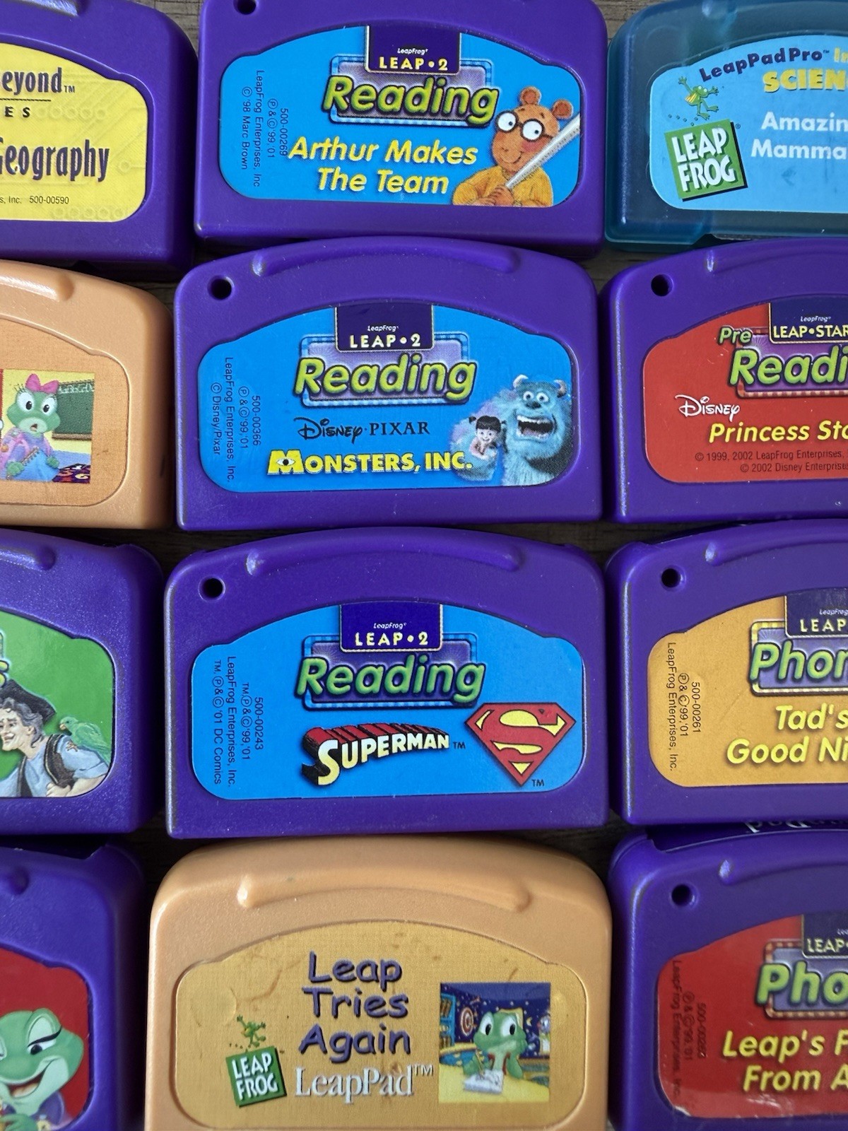LeapFrog LeapPad Lot of 16 Learning Cartridges/Phonics Age 4-7