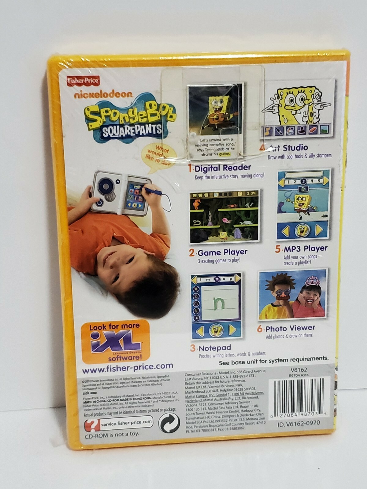 NEW Fisher-Price Fisher Price iXL Video Game Spongebob Squarepants *Nickelodeon*