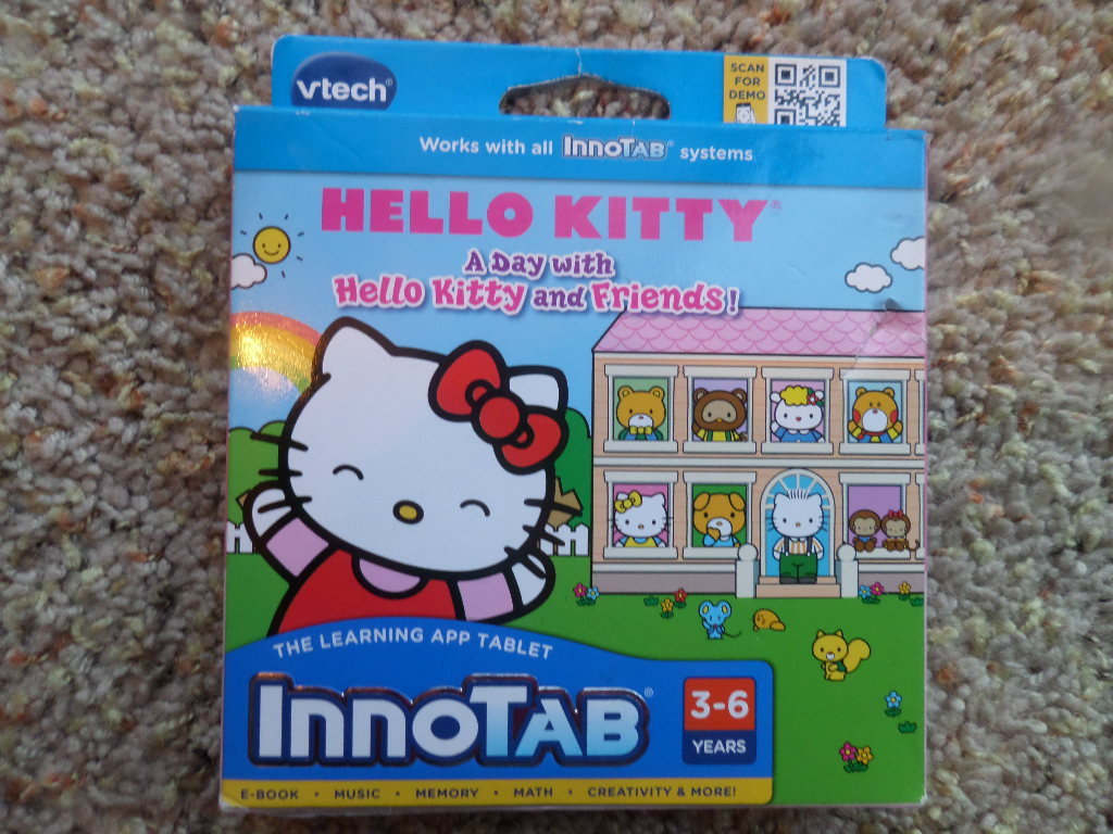 VTECH InnoTab HELLO KITTY Learning APP 3-6 Years Pre K-1st Grade NIB* MSRP $29