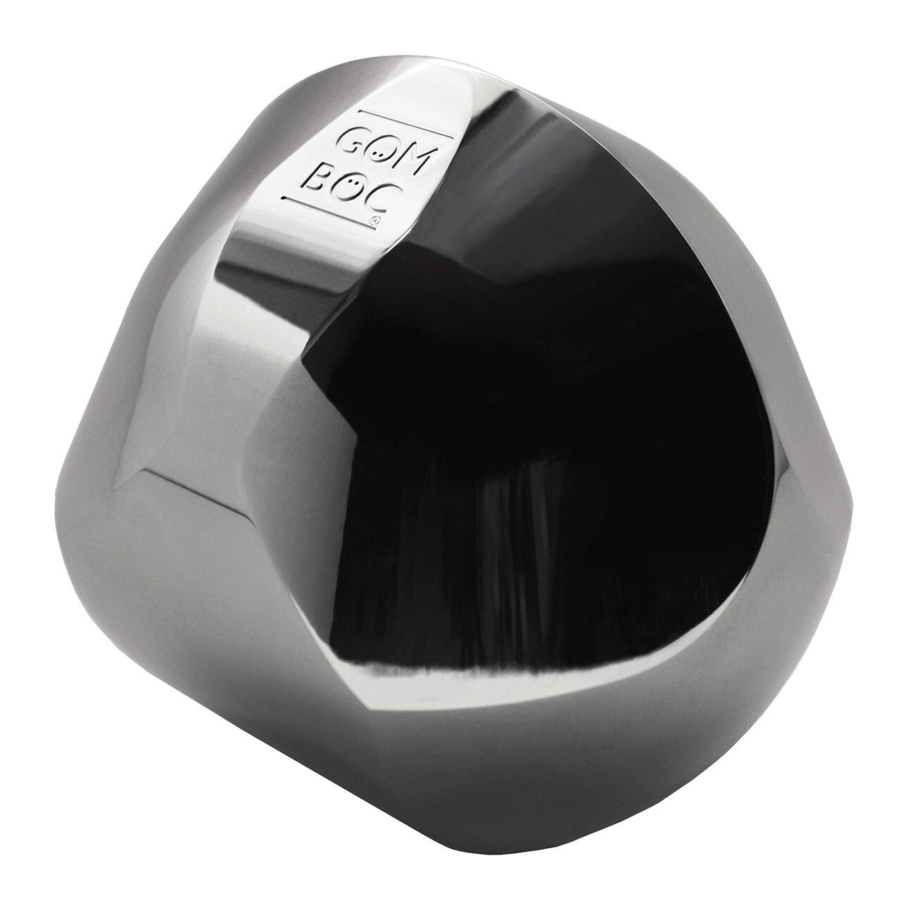 Polished Aluminium Gomboc, self-righting shape, unique gift