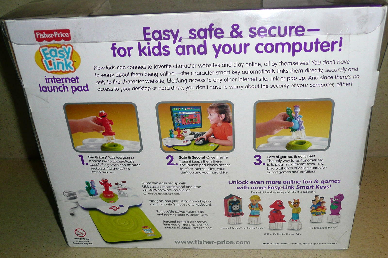 FISHER PRICE EASY LINK INTERNET LAUNCH PAD WIth Sesame Street Elmo 2007 NIB
