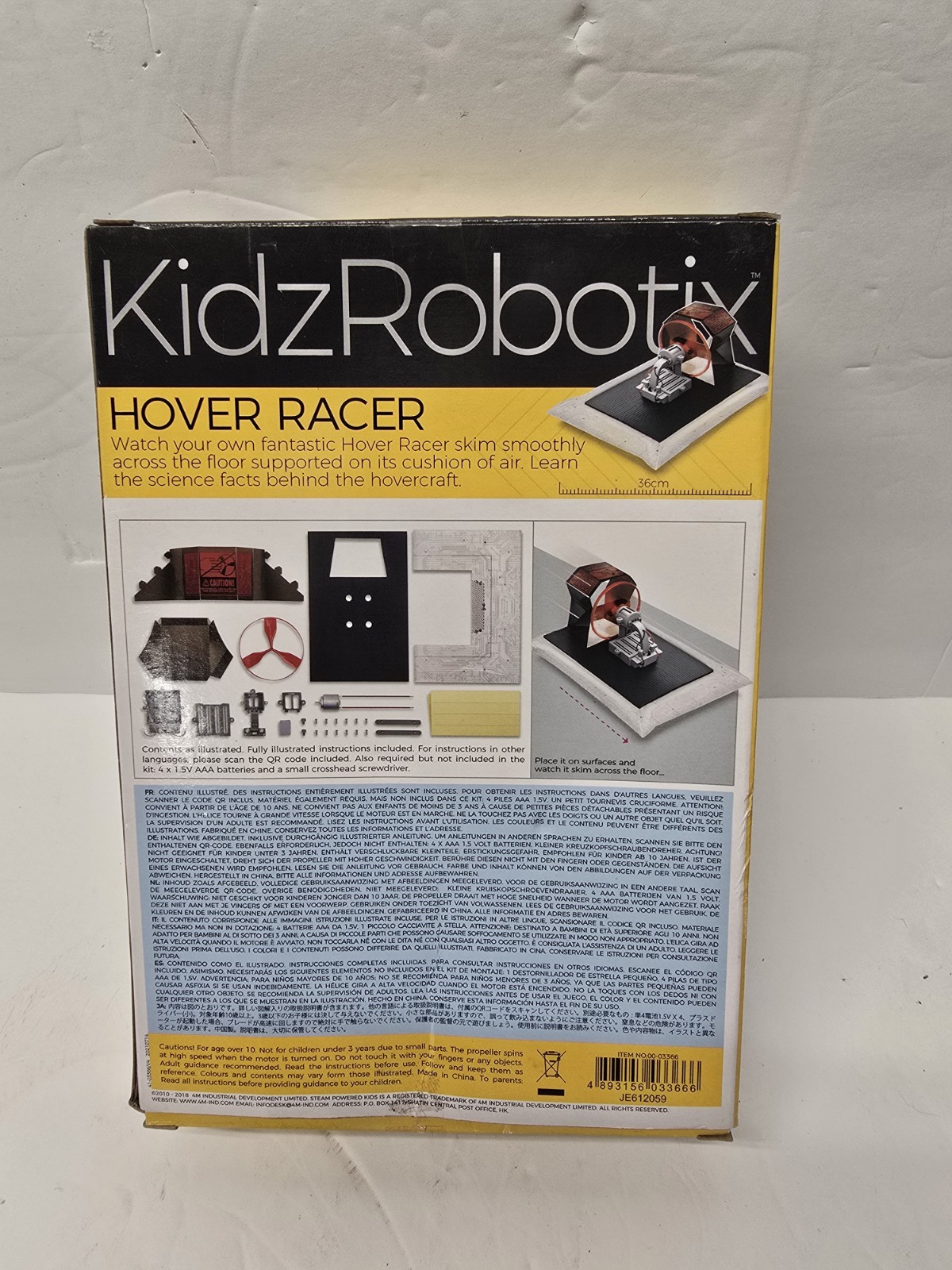 KIDZ ROBOTIX HOVER RACER 4M 2019 JE612691 STEAM Powered Kids New SEALED