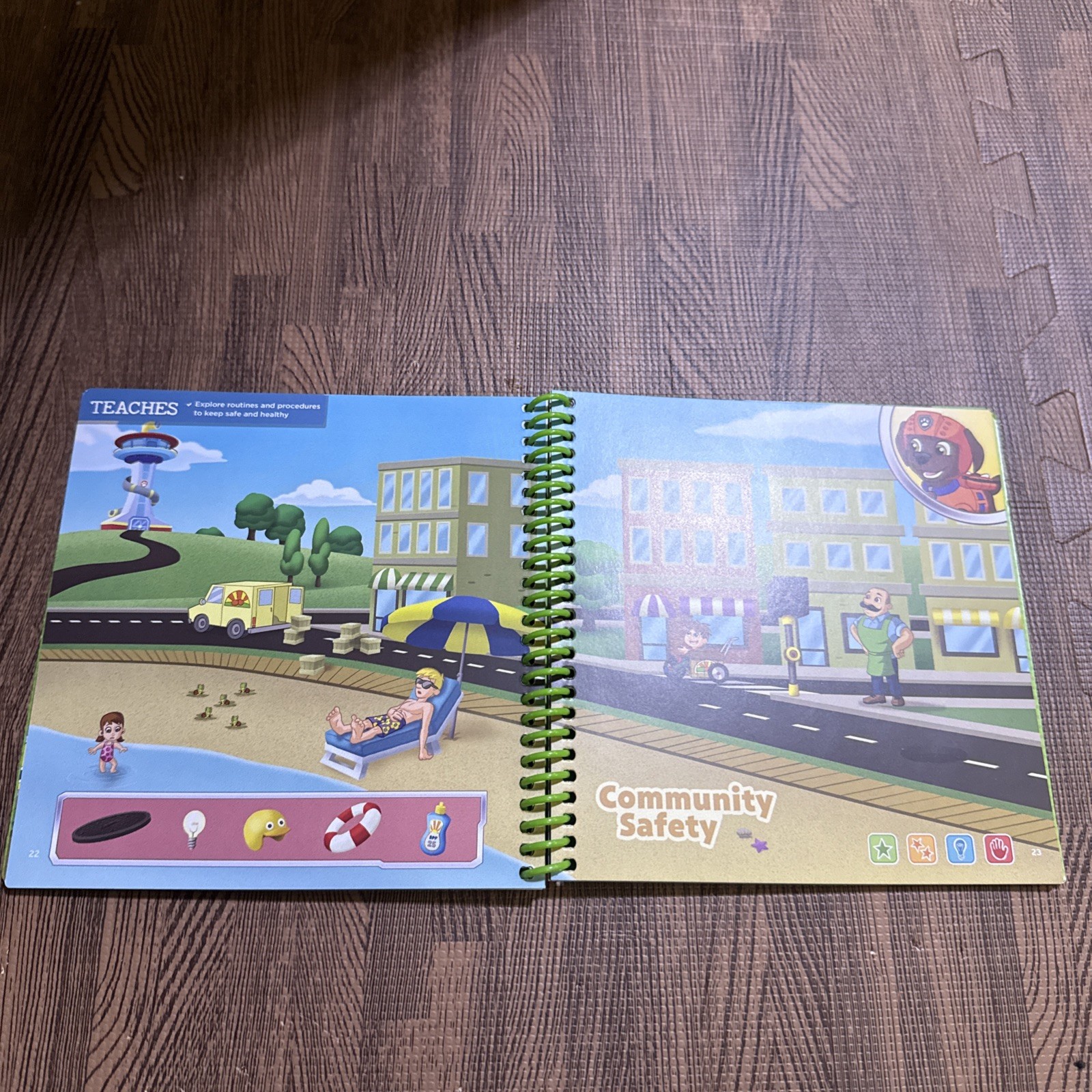 NEW LeapFrog Leap Start Pre-Kindergarten Book — AROUND THE TOWN WITH PAW PATROL