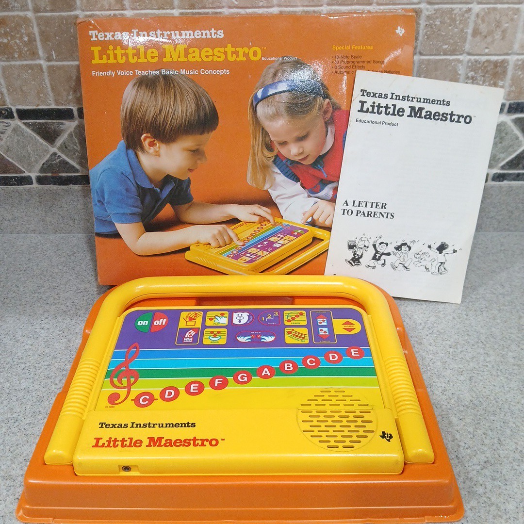 Texas instruments Little Maestro Music Concepts Tested Complete w Box & Manual!