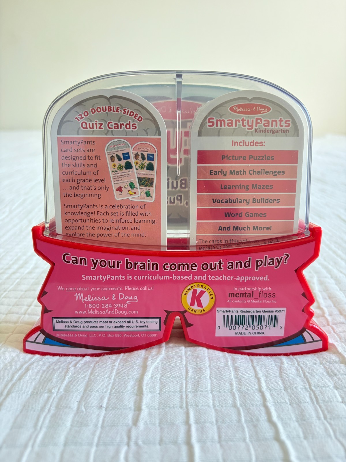 Melissa & Doug Smarty Pants Kindergarten 120 Brain Building Cards Game Set