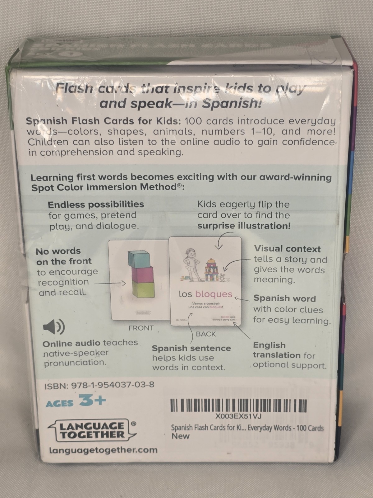 Language Together Spanish Flash Cards For Kids