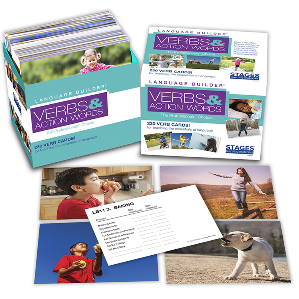 Stages Learning Materials SLM011 Verbs Picture Cards for Language Building