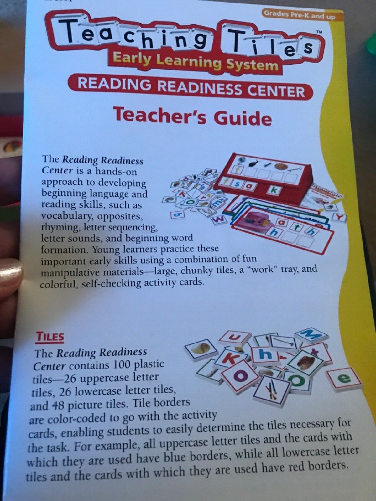 Lakeshore EI-1991 Teaching Tiles Reading Center Gr Pre-K and Up