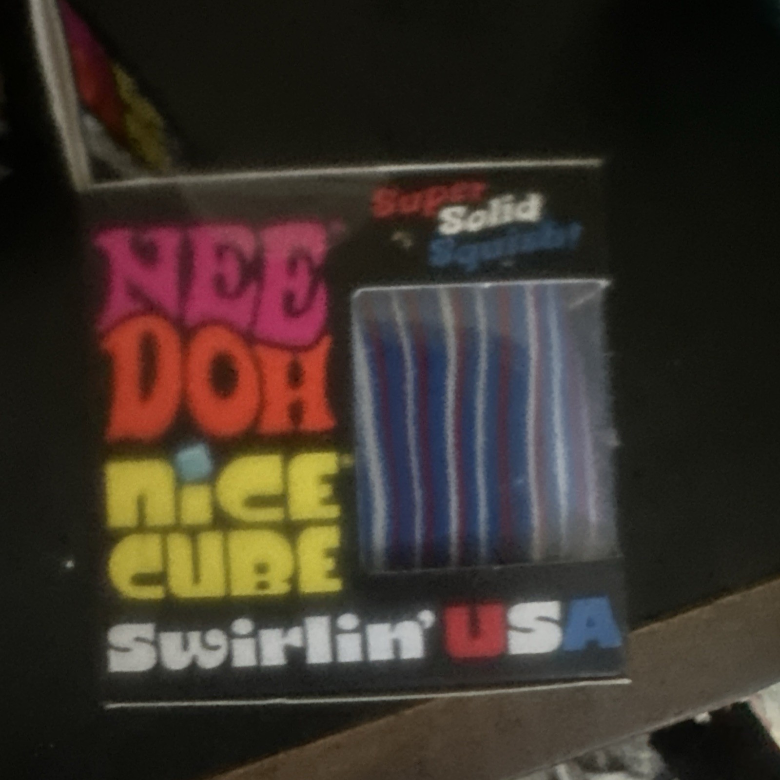 NEEDOH Nice Cube Swirlin’ USA Super Solid Squish New in Box