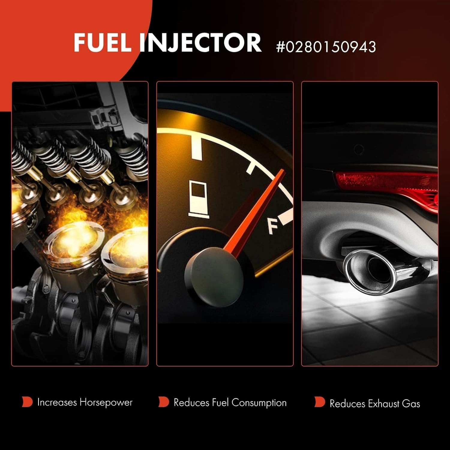 A-Premium Set of 8 Fuel Injector – Compatible with Ford, Lincoln, Mercury