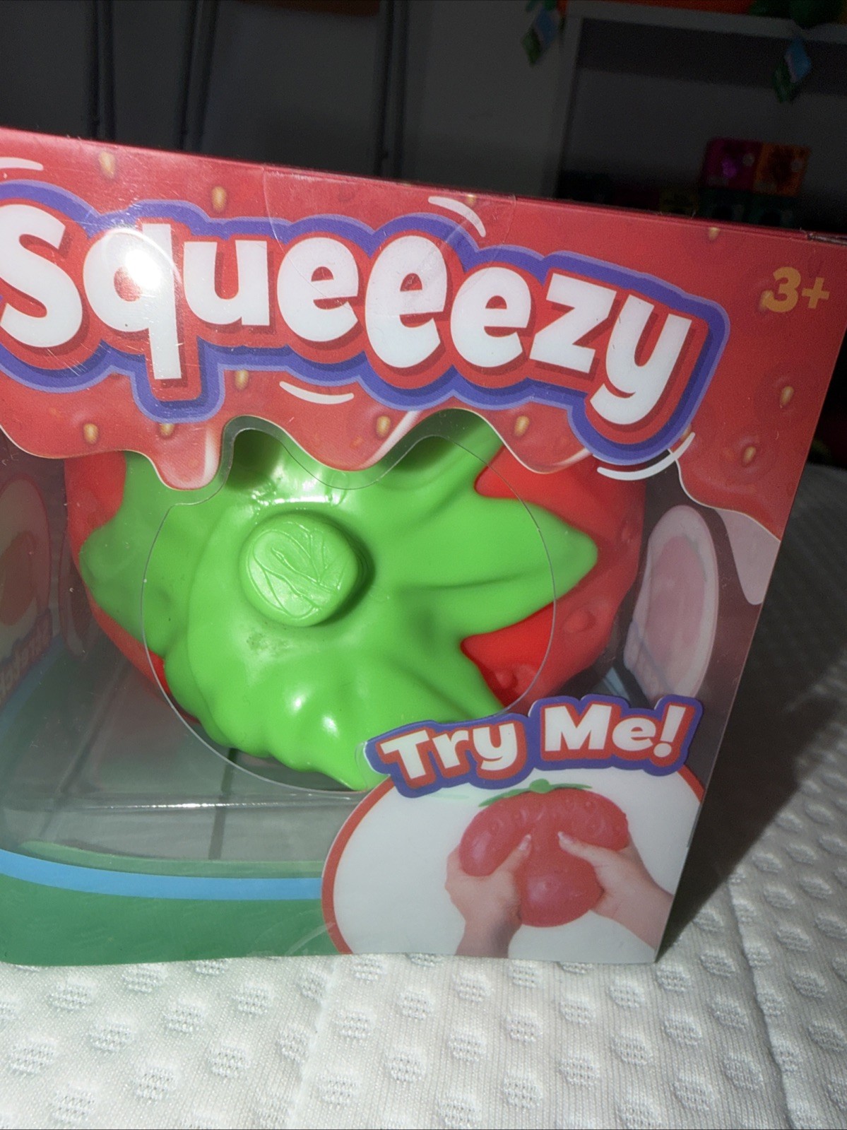 Sunny Days Jumbo Squeezy Strawberry Squishy Toy Stress Relief Viral TikTok
