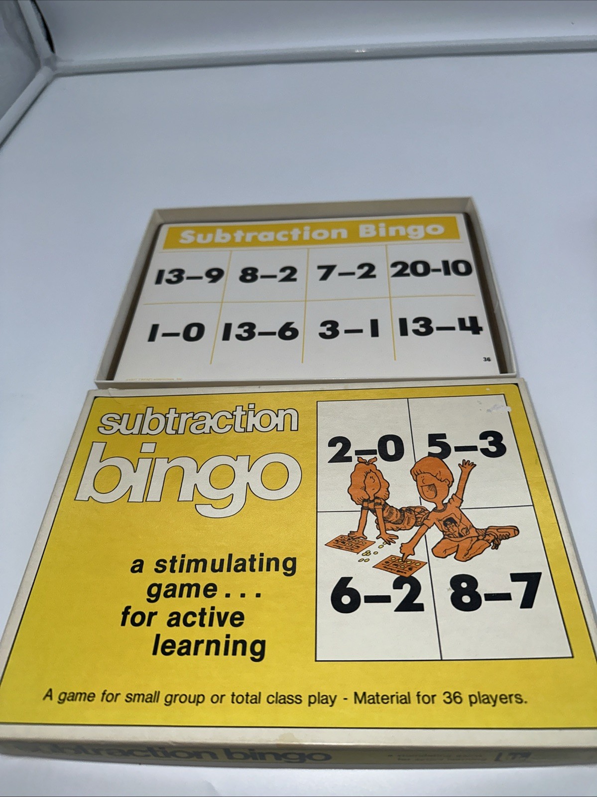 Vowel, Addition, Subtraction Bingo School Card Learning Games (Set of 3) Trend