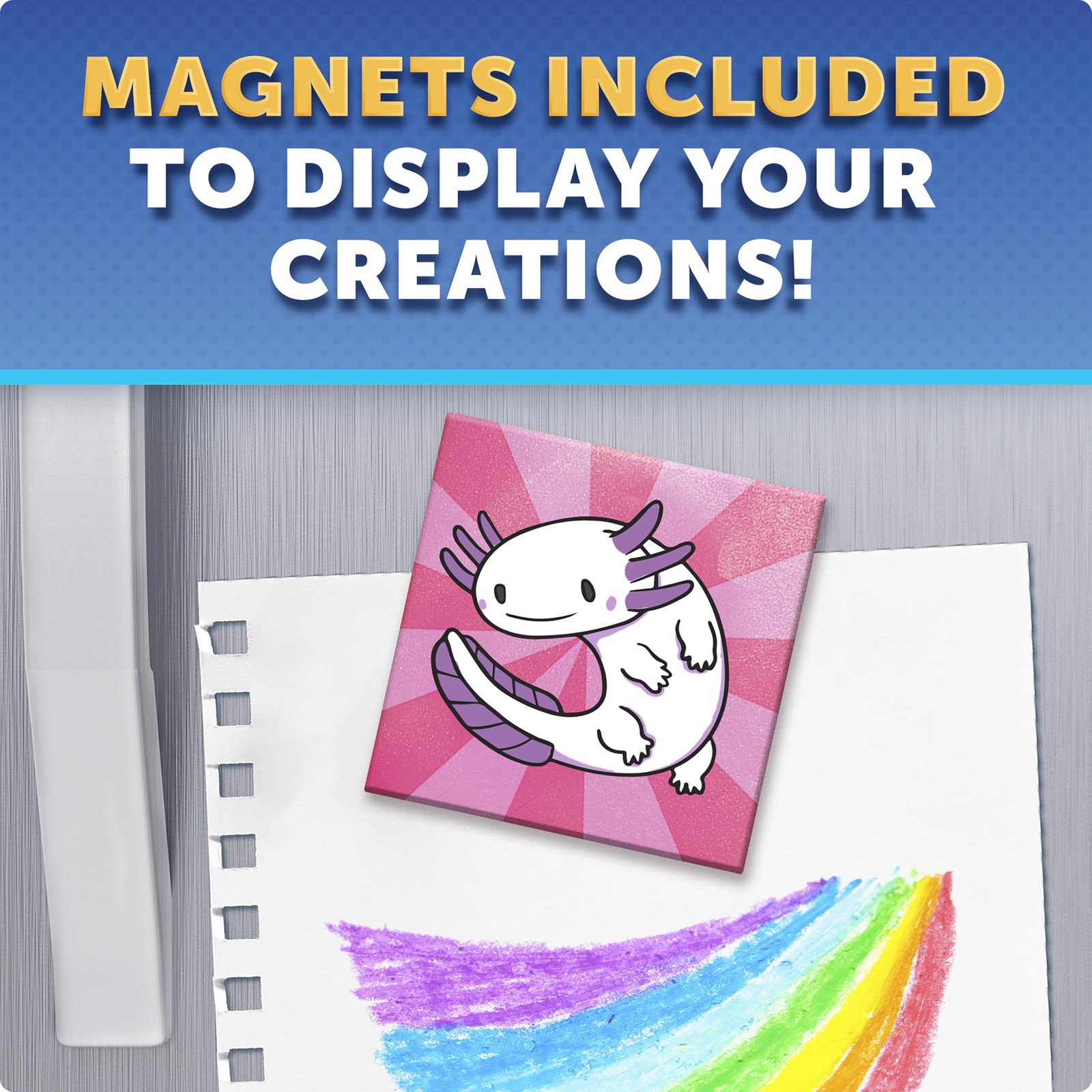 Blue Marble Magnetic Tile Art Craft Kit – Paint Your Own One Size, Multicolor