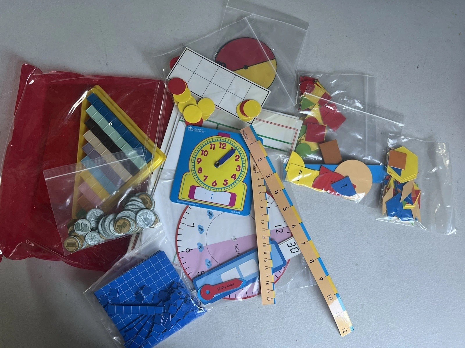 Harcourt Brace Math Manipulatives Elementary Kit