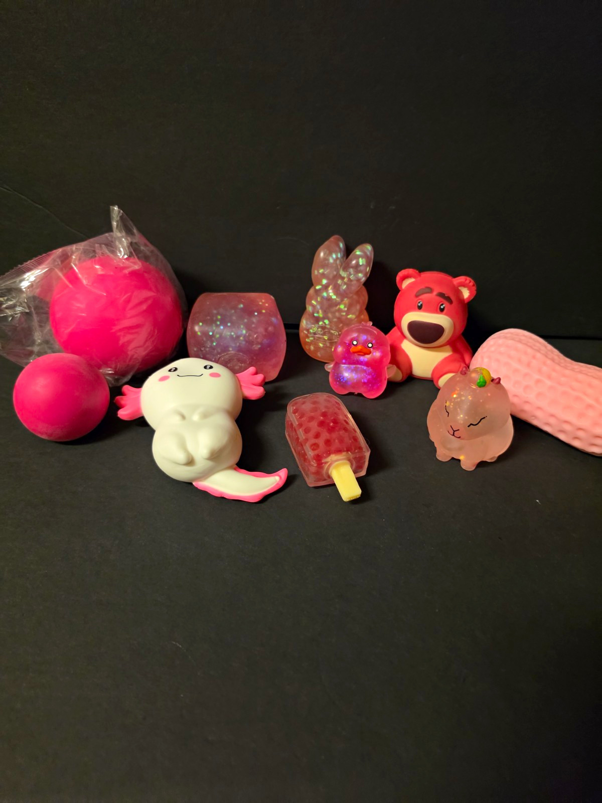 Mixed Lot Assorted Squishy Tactile Squeeze/Fidget Toys Animal Figures Popsicle