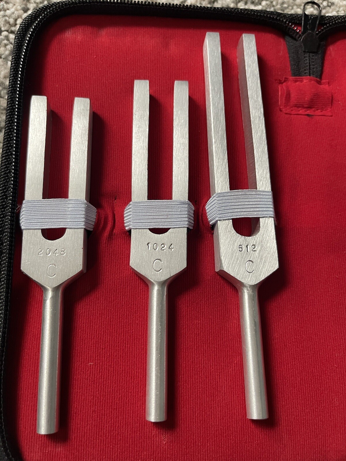 Medical TUNING LAB SET ~ TUNING FORK ~ Diagnostic 5 Piece Set ~ High School Lab