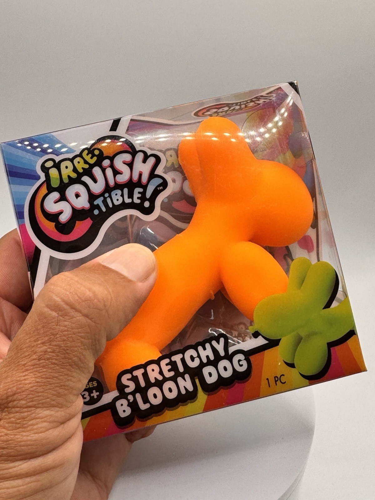 Irresistible Squish Stretchy Balloon Dog Glow in Dark Stress Toy Kids free ship