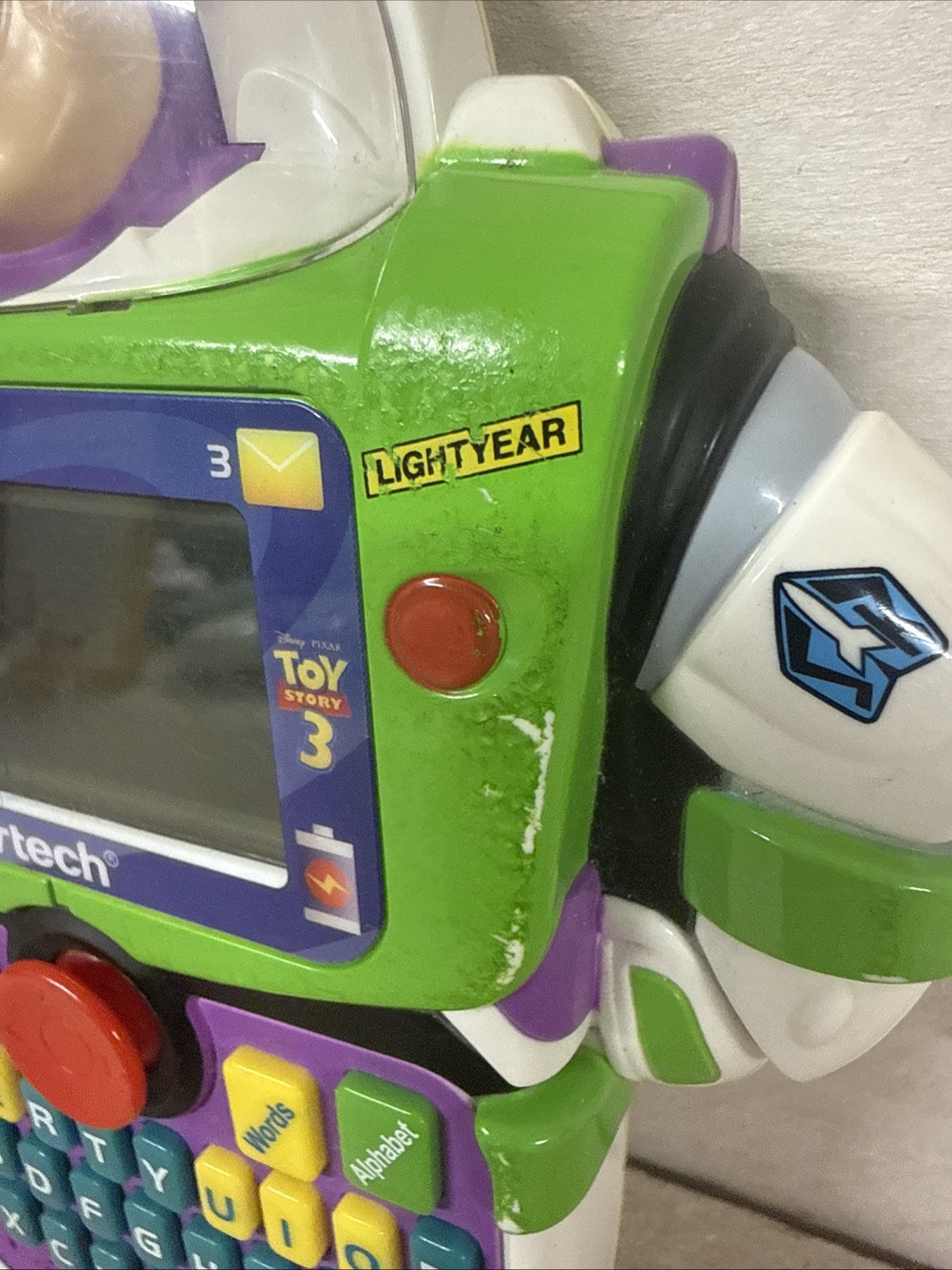 VTech Toy Story 3 BUZZ LIGHTYEAR Learn & Go Electronic Handheld – WORKS!!!