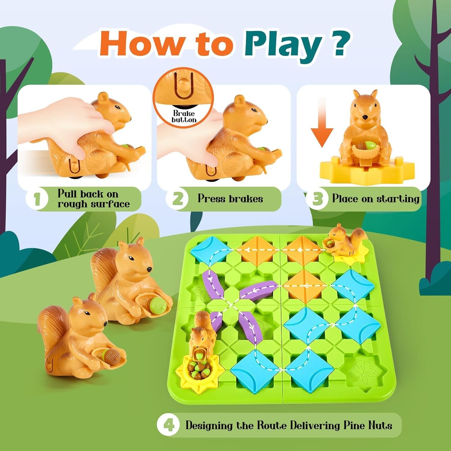 STEM Board Games for Kids Ages 4-8, Logic Puzzles for Kids Toys for 4 5 6 7 8 Ye