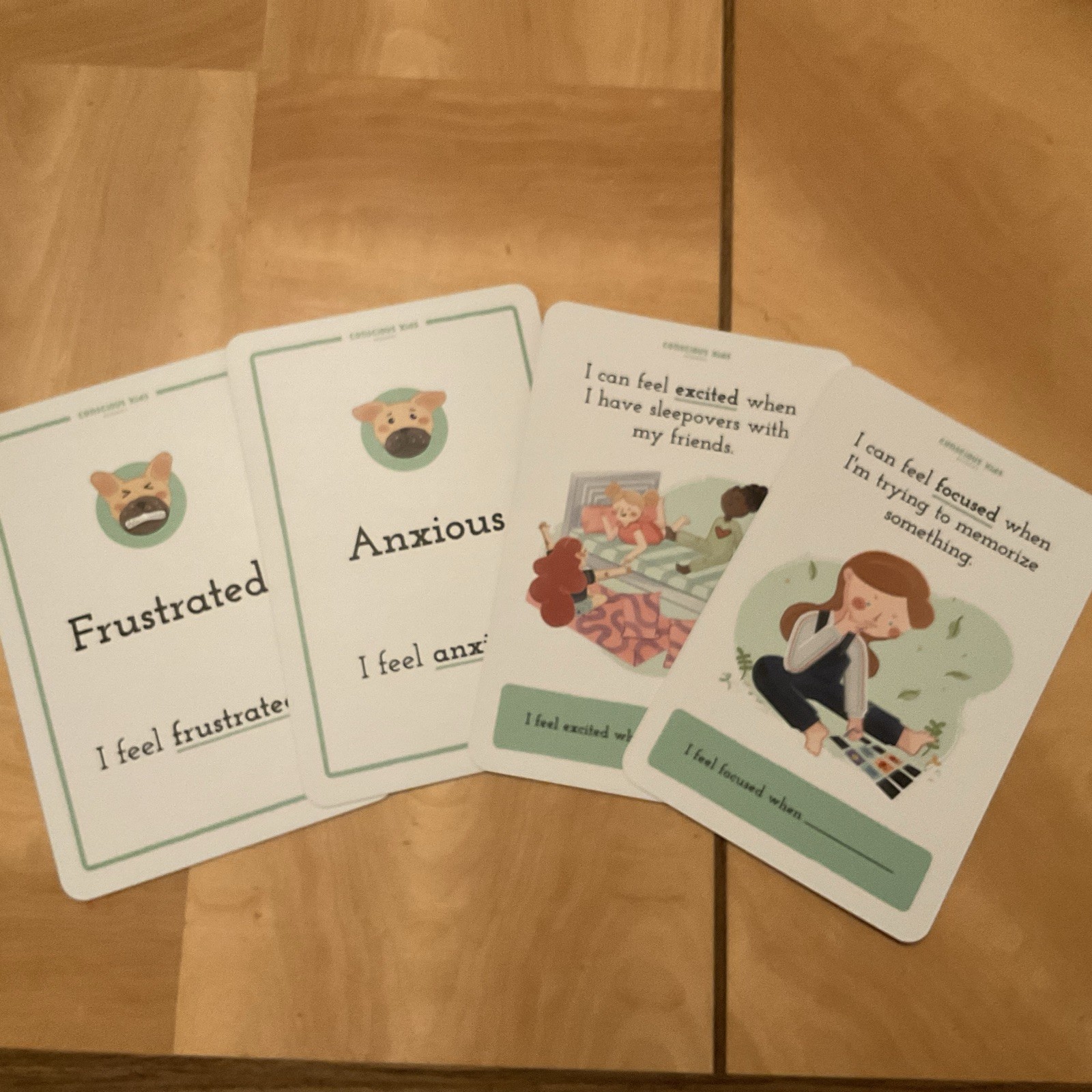 Feeling Flash cards For Kids By Conscious Kids Academy Ages- 3 And Up