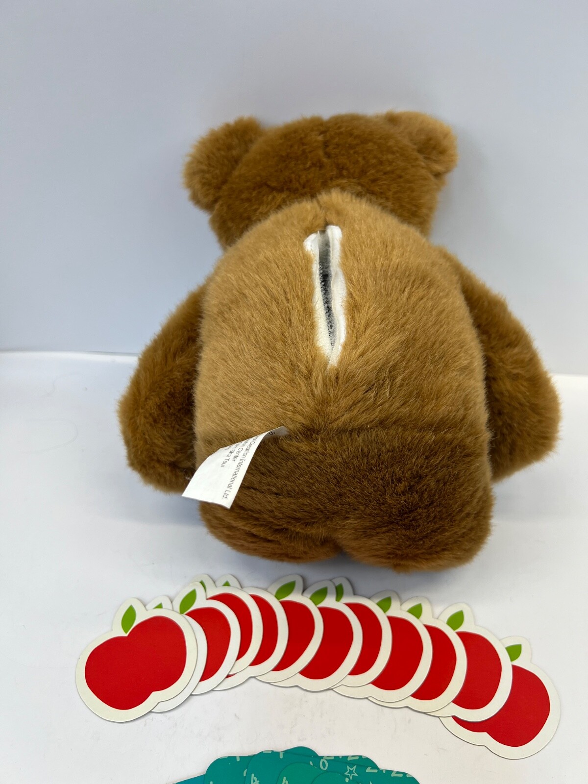 1998 General Creation Educational Teddy Bear Teachers Math Plush w/ Cards WORKS
