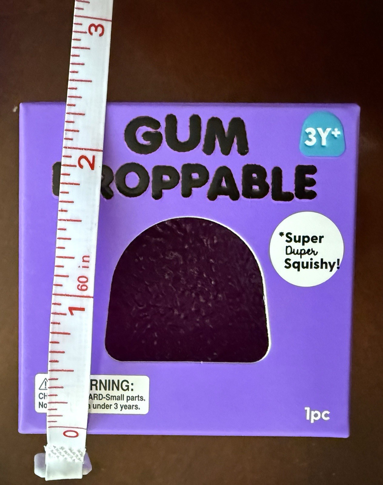 J’Adore Gum Droppable Squishy Purple Squeeze Toy