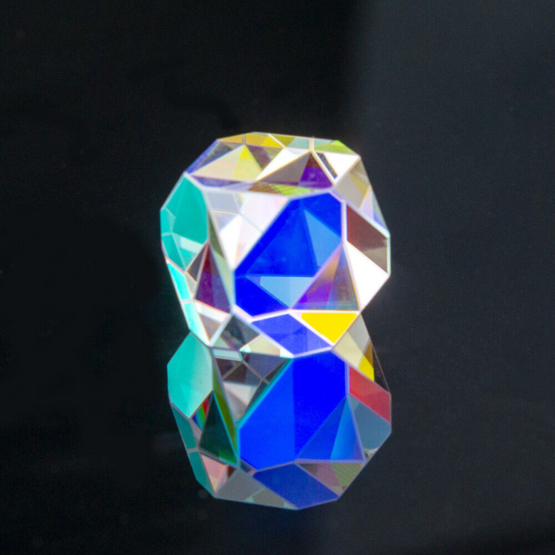 2pcs Cross Dichroic Cube Prisma Dice Octahedral Beam Combiner Prism